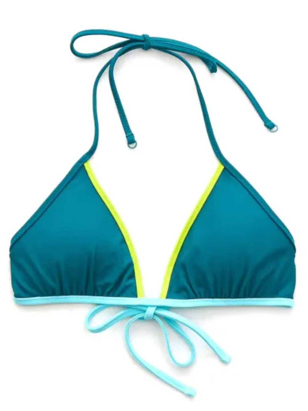 Aerie Colorblock Cha Cha Triangle Bikini Top